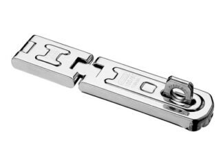 Abus Mechanical 100/80 DG Hinged Hasp & Staple Carded 80mm (4003318321573) ABU10080HSC