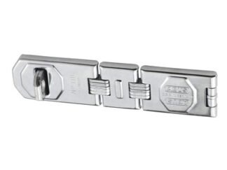 Abus Mechanical 110/195 Hinged Hasp & Staple Carded 195mm (4003318321733) ABU110195HSC