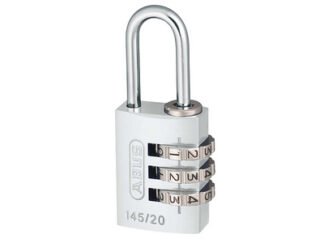 Abus Mechanical 145/20 20mm Aluminium Combination Padlock Silver 46574 (4003318465741) ABU14520SIL