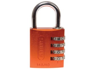 Abus Mechanical 145/40 40mm Aluminium Combination Padlock Orange 49527 (4003318495274) ABU14540ORA