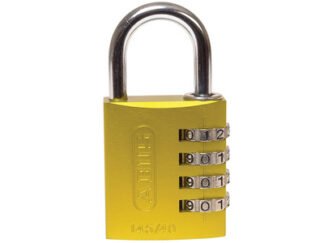 Abus Mechanical 145/40 40mm Aluminium Combination Padlock Yellow 49535 (4003318495359) ABU14540YEL