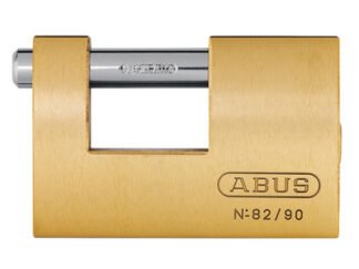 Abus Mechanical 82/90mm Monoblock Brass Shutter Padlock (4003318114922) ABU8290