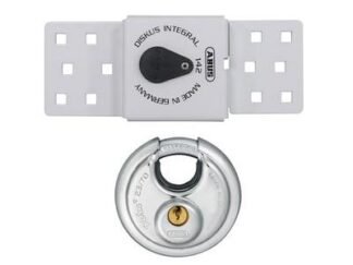 Abus Mechanical 142 Series Sliding Door Van Lock & 23/70mm Diskus® Padlock (4003318839832) ABU82983