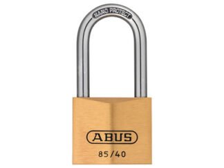 Abus Mechanical 85/40mm Brass Padlock 40mm Long Shackle (4003318024122) ABU8540LS