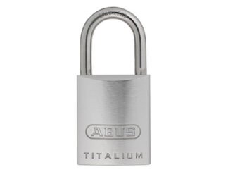 Abus Mechanical 86TIIB/45mm TITALIUM™ Padlock Without Cylinder Stainless Steel Shackle (4003318277795) ABU86TIIB45