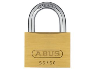 Abus Mechanical 55/50mm Brass Padlock Keyed Alike 5502 (4003318028755) ABUKA02875