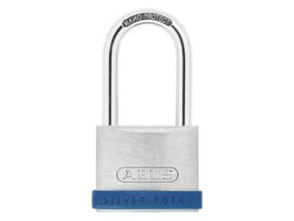 Abus Mechanical 40mm Silver Rock™ 5 Padlock Long Shackle 40mm Keyed Alike (4003318808807) ABUKA80880