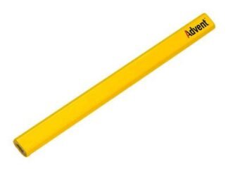 Advent Yellow Medium Lead Carpenters Pencils (Box 72) (5060027020691) ADVACPM72