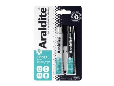 Araldite Crystal Epoxy 2 x 15ml Tubes (7610594000084) ARA400008