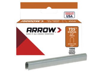 Arrow T25 Staples 10mm (3/8in) (Box 1000) (0079055250388) ARRT2538