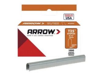 Arrow T25 Staples 14mm (9/16in) (Box 1000) (0079055259169) ARRT25916S