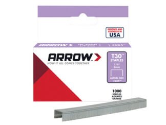Arrow T30 Staples 6mm (1/4in) (Box 1000) (0079055003144) ARRT3014S