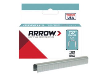 Arrow T37 Staples 12mm (1/2in) (Box 1000) (0079055370123) ARRT3712S