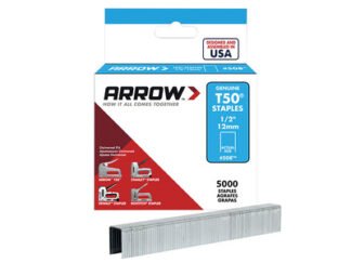 Arrow T50 Staples 12mm (1/2in) (Bulk Pack 5000) (0079055510123) ARRT5012IP