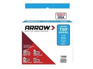 Arrow T50 Staples 6mm (1/4in) (Box 1250) (0079055500148) ARRT5014S