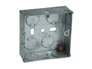 Axiom Electrical Metal Switch Box 16mm (Pack 20) (5027825995521) AXIMB116