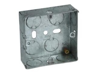 Axiom Electrical Metal Socket Box 25mm (Pack 10) (5027825995514) AXIMB125