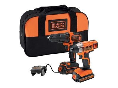 Black & Decker BCK25S2S Twin Kit 18V 2 x 1.5Ah Li-ion (5035048713068) B/DBCK25S2S