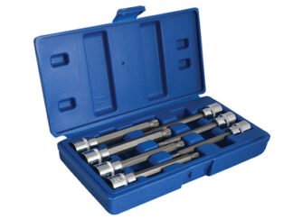 Bluespot Tools 3/8in Drive Extra Long Spline Socket Bit Set, 7 Piece (5028734015126) B/S01512
