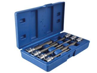 Bluespot Tools Extra Long 3/8in Square Drive Hex Bit Sockets 7Piece (5028734015164) B/S01516