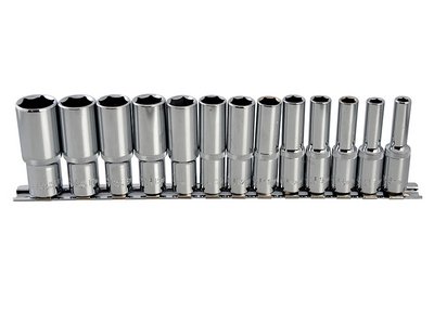 Bluespot Tools Deep Socket Set of 13 Metric 3/8in Square Drive (5028734015423) B/S01542