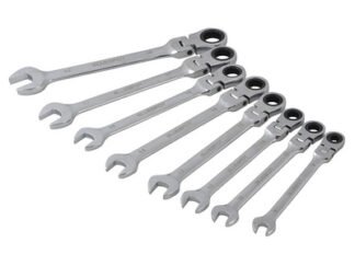 Bluespot Tools Flexible Head Ratchet Set, 8 Piece (5028734043006) B/S04300