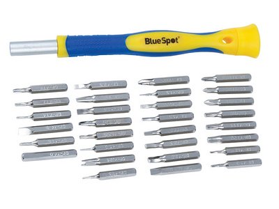 Bluespot Tools Precision Driver Set, 31 Piece (5028734126129) B/S12612