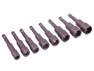 Bluespot Tools Magnetic 1/4in Nut Driver Set, 8 Piece (5028734141078) B/S14107