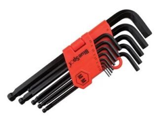 Bluespot Tools Long Arm Ball End Hexagon Key Set, 13 Piece (1.27-10mm) (5028734153033) B/S15303