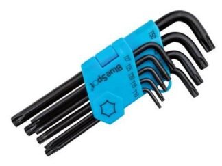 Bluespot Tools Long Arm Ball End TORX Key Set of 9 (TX10-TX50) (5028734153057) B/S15305