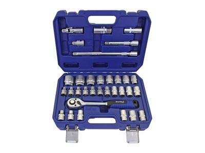 Bluespot Tools 1/2in Hex & 12 Point Socket Set, 32 Piece (5028734015775) B/S1577