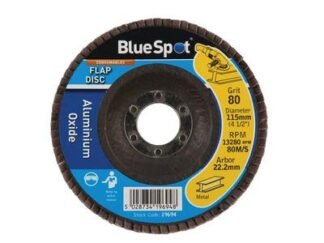 Bluespot Tools Sanding Flap Disc 115mm 80 Grit (5028734196948) B/S19694