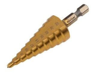 Bluespot Tools HSS 1/4in Hex Shank Step Drill 4-22mm (5028734320527) B/S32052
