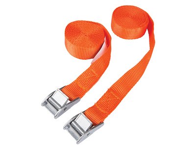 Bluespot Tools Cam Buckle Tie-Down Straps Twin Pack 2.5m (5028734454048) B/S45404