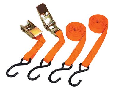 Bluespot Tools Ratchet Tie-Down Set 25mm x 4.5m (5028734454079) B/S45407
