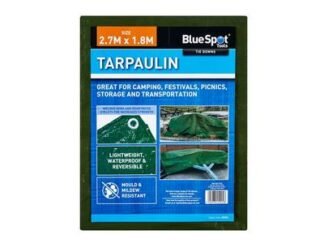 Bluespot Tools Green Tarpaulin 2.7 x 1.8m (5028734459258) B/S45925