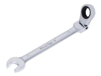 Bluespot Tools 180 degrees Flexible Head Ratchet Spanner 19mm (5028734051155) B/S5115