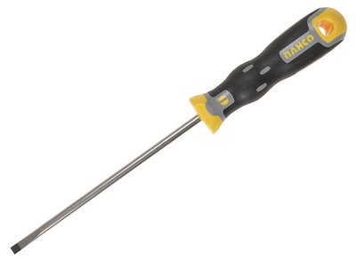 Bahco Tekno+ Screwdriver Parallel Slotted Tip 3mm x 100mm Round Shank (8412814022314) BAH022030