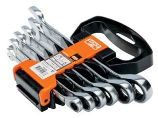 Bahco 1RM Ratcheting Combination Wrench Set, 6 Piece (7314150219773) BAH1RMSH6