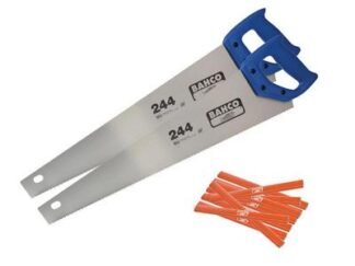 Bahco 2 x 244 Hardpoint Handsaw 550mm (22 Inch) & Pack of 10 Pencils (7314150309849) BAH24422PEN