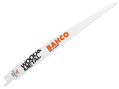 Bahco Wood & Metal Bi-Metal Reciprocating Blade 228mm 6 TPI (Pack 5) (7314150361748) BAH39402286W