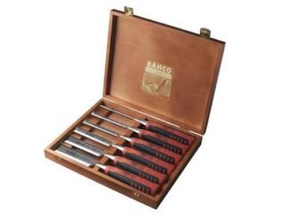 Bahco 424P-S6 Bevel Edge Chisel Set in Wooden Box, 6 Piece (7311518269968) BAH424PS6