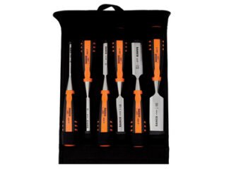 Bahco 424-P Bevel Edge Chisel Set 6 Piece in Pouch (7314150326662) BAH424PS6PPK