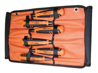 Bahco 424-P Bevel Edge Chisel Set in Roll, 6 Piece (7314150137435) BAH424PS6ROL