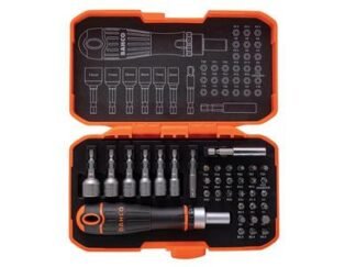 Bahco 59/S36BCR Ratcheting Coloured Bit Set, 36 Piece (7314150413232) BAH59S36BCR