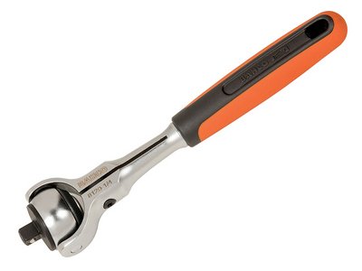 Bahco Swivel Head Ratchet 1/4in Drive (7314150384921) BAH812014