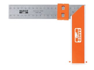 Bahco 9048-400 Aluminium Block & Steel Try Square 400mm (16in) (7314150138180) BAH9048400