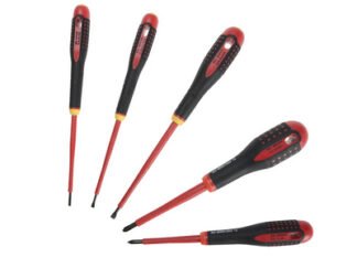 Bahco BE-9881S Insulated ERGO™ Screwdriver Set, 5 Piece (7314151839307) BAH9881S