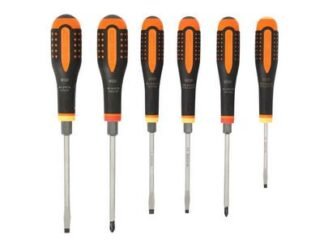Bahco BE-9881TB ERGO™ Through Blade Screwdriver Set, 6 Piece (7314150275502) BAH9881TB