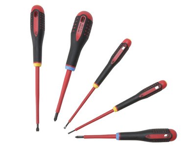 Bahco BE-9882S Insulated ERGO™ Screwdriver Set, 5 Piece (7314151839314) BAH9882S
